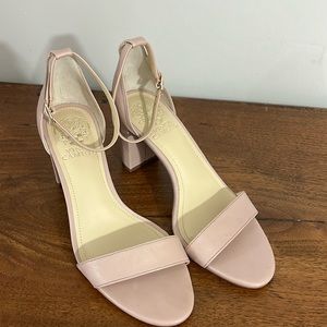 Vince Camuto VP Monessa Strappy Sandal Chunky Heel Dusty Pink Size 6 1/2 NWOB
